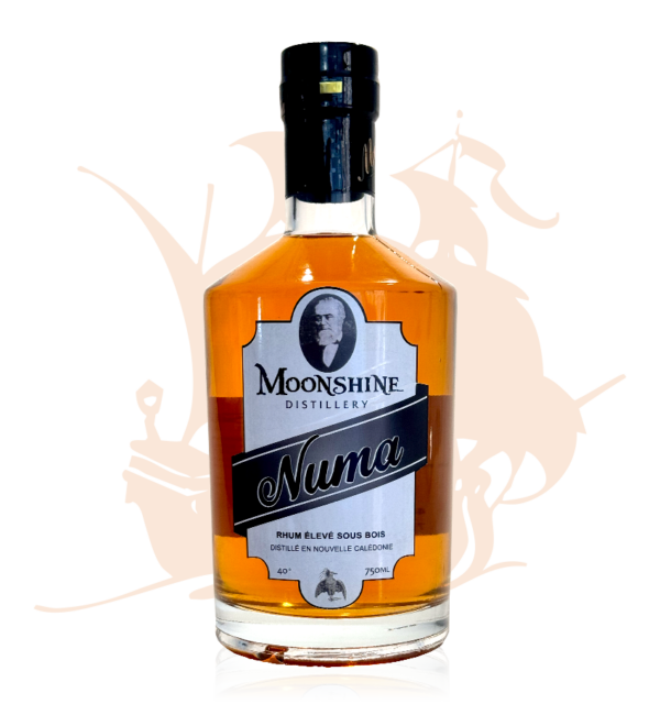 Moonshine Rhum Numa brun - Élevé sous bois - 40° - Distillé en Nouvelle-Calédonie